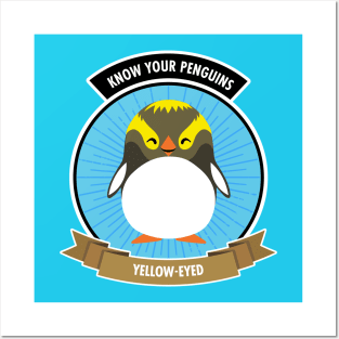 Yellow-Eyed Penguin - Know Your Penguins Posters and Art